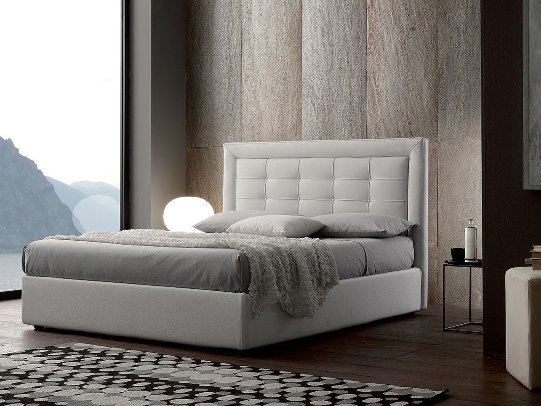 Letto Grace matrimoniale imbottito con contenitore